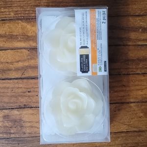 Ashland Flameless Floating Rose Wax Candles NWT
